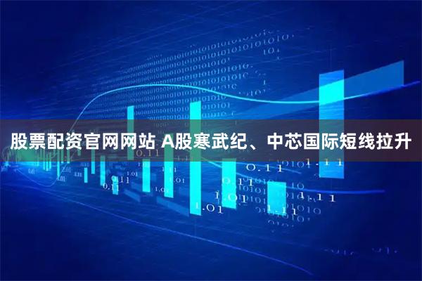 股票配资官网网站 A股寒武纪、中芯国际短线拉升